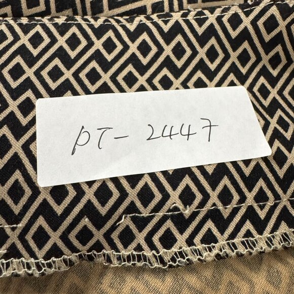 Lulu B Cropped Pull On Pants Womens Size 16 Geometric Print Stretch PT-2447 - Picture 2 of 11